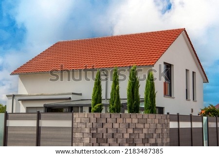 Detached house in a new development area