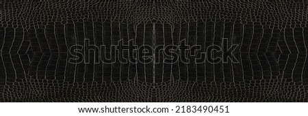 Very luxurious rectangle crocodile imitation leather texture used in textile industry, original skin Royalty-Free Stock Photo #2183490451
