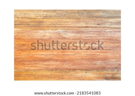 Old wooden sign board isolated on white background
