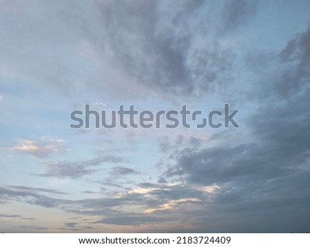 Dark cloudy sky in the time of day  Royalty-Free Stock Photo #2183724409