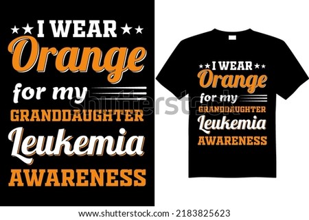 Leukemia awareness t-shirt design vector file