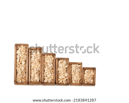 Avena sativa - Oat flakes in the statistical table of sale and consumption