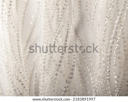 Fabric for a sequined wedding dress