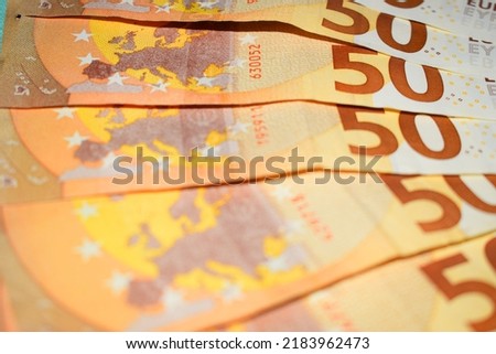 money euro banknotes economy background