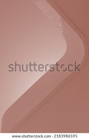 Light earth tones abstract background. Architecture detail. Dynamic shapes composition. Geometric volume with curved, wavy, simple, flowing lines. minimal, softness and lightness concept. free space