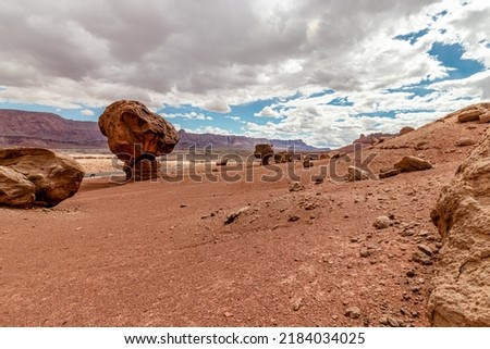 Wide open space, sky and clouds opens minds, Vermillion cliff range, Page, AZ, USA