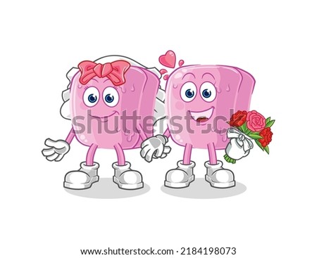 the nail wedding cartoon. cartoon mascot vector