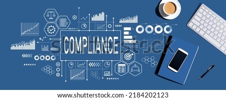 Compliance with a computer keyboard and office items