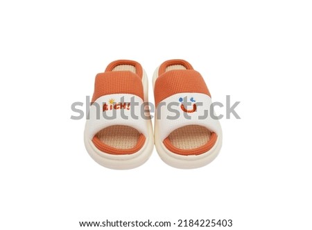 isolated brand new beautiful slippers 