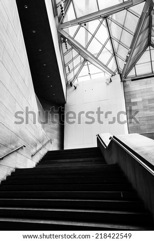 Staircase in the National Gallery of Art, Washington, DC.