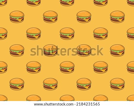 pattern seamless fast food menu product background element vector logo wallpaper restaurant burger Royalty-Free Stock Photo #2184231565