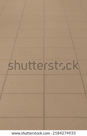 Tiles pattern perspective background. Symmetrical with square grid texture.