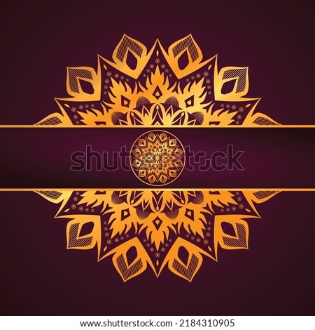 Luxury ornament mandala vector design template