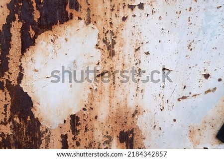 Weathered and scratched rusty metal background, abstract grungy metal texture