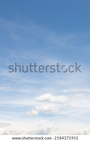 blue skies with clouds for backgrounds Royalty-Free Stock Photo #2184371955