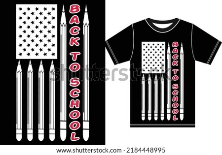 Back to School With American Flag T-shirt. USA Flag Shirt.