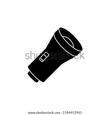 Flashlight icon, simple vector icon. Vector illustration on  white background