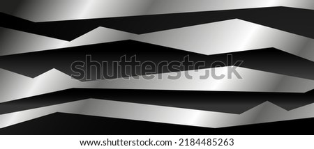 Dark abstract background with zigzag lines vector illustration