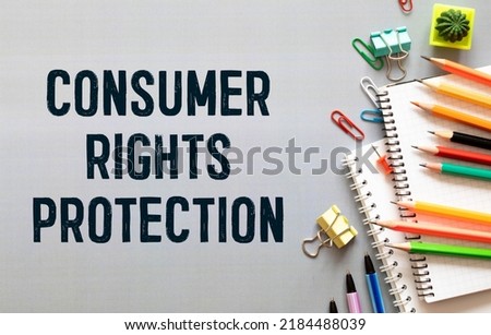 Consumer protection. Text label on the folder office of the Registrar. Settlement of relations arising between the consumer of goods or services and the contractor, seller.