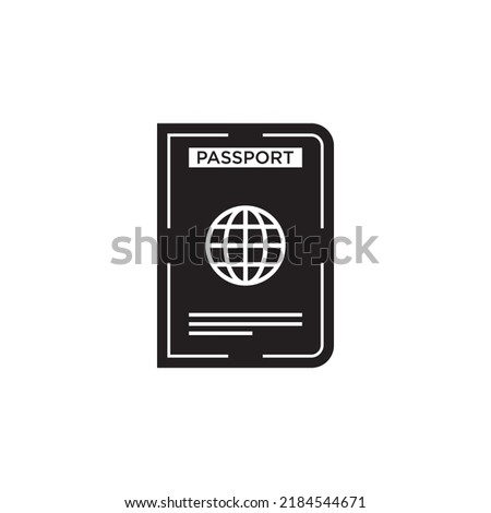 passport icon logo, isolated sign symbol vector illustration