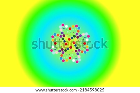 Design illustration abstract flowers love colors gradient