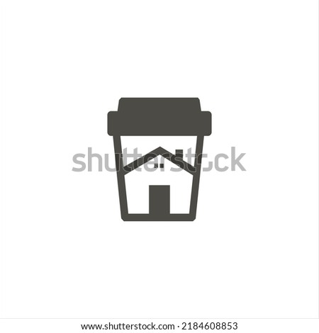 coffee drink and home logo