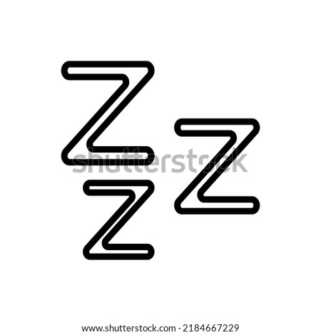 Sleep simple icon vector. Flat design.ai