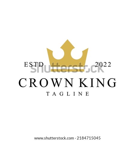 crown king icon logo design  creative vector design inspiration