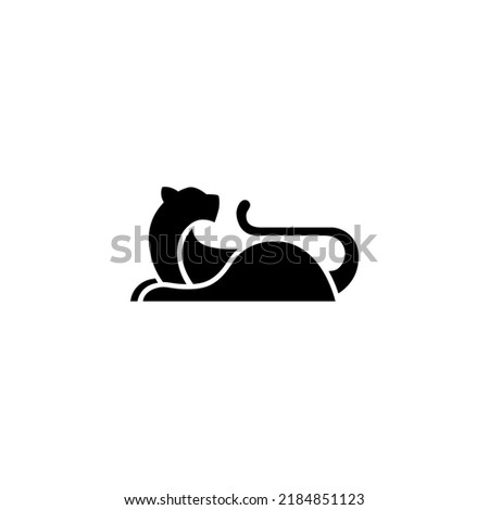 panther logo tattoo. Vector illustration Royalty-Free Stock Photo #2184851123