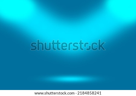 Blue Background Studio Light Template Abstract design