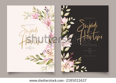 hand drawn floral and leaves background frame design