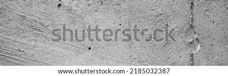 Panoramic concrete wall texture can be used as a background. Grey wall texture
