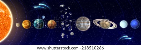 The Solar System - Elements of This Image Furnished By NASA