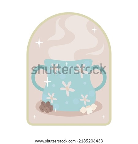 hot coffee cup icon isolated
