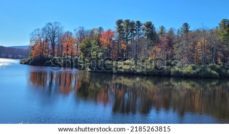 Peak fall colors along the Blue Ridge Parkway Oct. 2021 Royalty-Free Stock Photo #2185263815