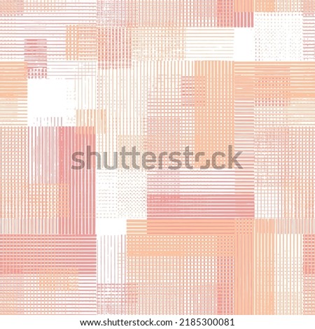 Vector seamless texture. Modern geometric background. Monochrome repeating pattern with interlacing wavy lines. Royalty-Free Stock Photo #2185300081