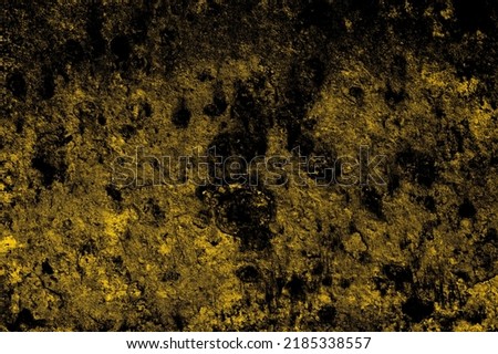 Abstract grunge textured dark yellow color old metal surface