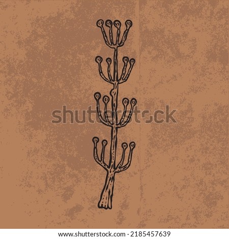 Botanical leaf doodle wildflower line art. Hand drawn vector illustration.
Vintage floral outline. Suitable for wallpaper, posters, stickers,
content social media
