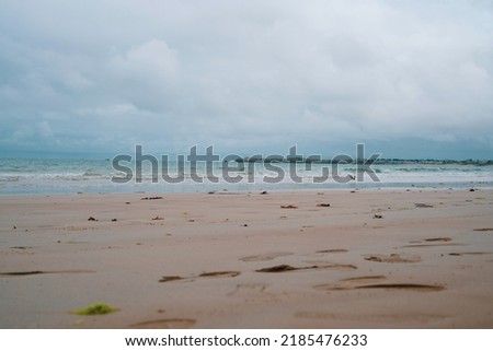 Image of the Atlantic beach at Saint Malo in French Brittany.