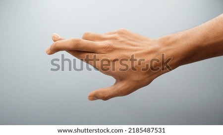 friends concept hand sign isolated on white background