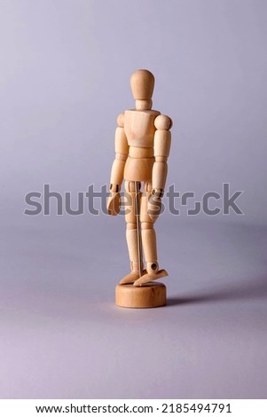 Wooden model of a human figure for drawing