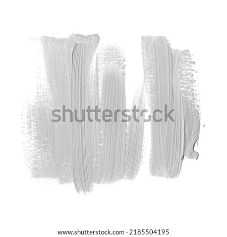 Grey smudge trace isolated on white background. Image. Creative abstract element design for logo or banner.