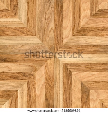 Orange Brown Beige Texture of stained parquet oak wood with grain, fragment of a wooden panel hardwood. surface bark is used as natural background, web page, board, table. Contrasts and symmetries.
