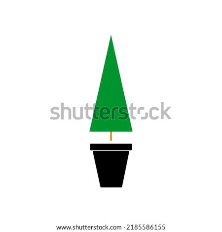 house potted plant with on white background vector illustration design