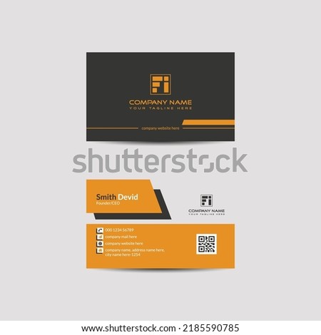 Corporate Business card template with modern look