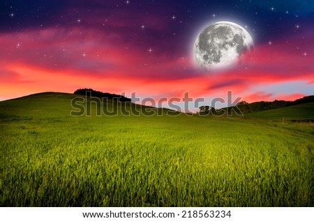Night background. Elements of this image furnished by NASA.
