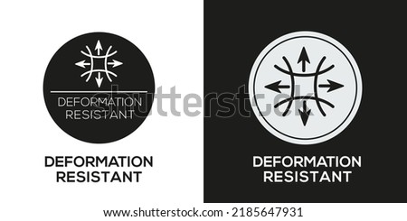 Creative (Deformation resistant) Icon, Vector sign. Royalty-Free Stock Photo #2185647931