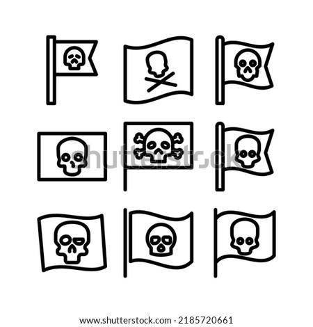 pirate flag icon or logo isolated sign symbol vector illustration - Collection of high quality black style vector icons

