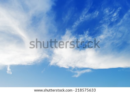 blue sky and white clouds