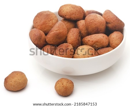 Homemade cookies over white background